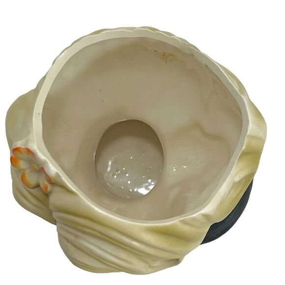 Vintage Inarco Head Vase Blonde Pearl Earrings Necklace E5622 - Picture 12 of 15